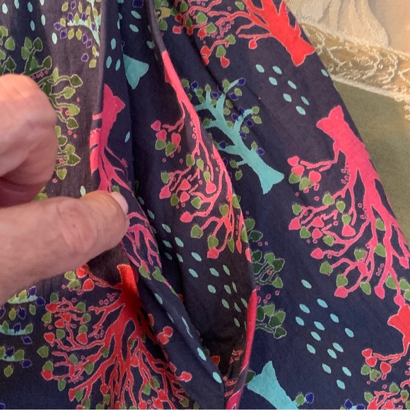 EMILY & FIN. Dress w/ tree prints in different colors. Cotton fit & flar… - Picture 6 of 11